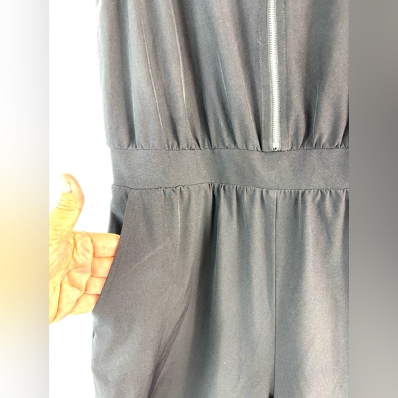 Apt. 9 S Sleeveless Dressy Casual V-Neck Jumpsuit in Black - Picture 6 of 10